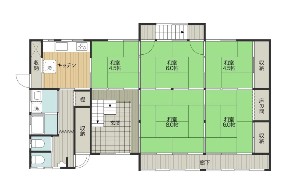 Floor plan for Want to make use of terraced fields? Agricultural/farming-suitable rental-capable property (R5-O-3)