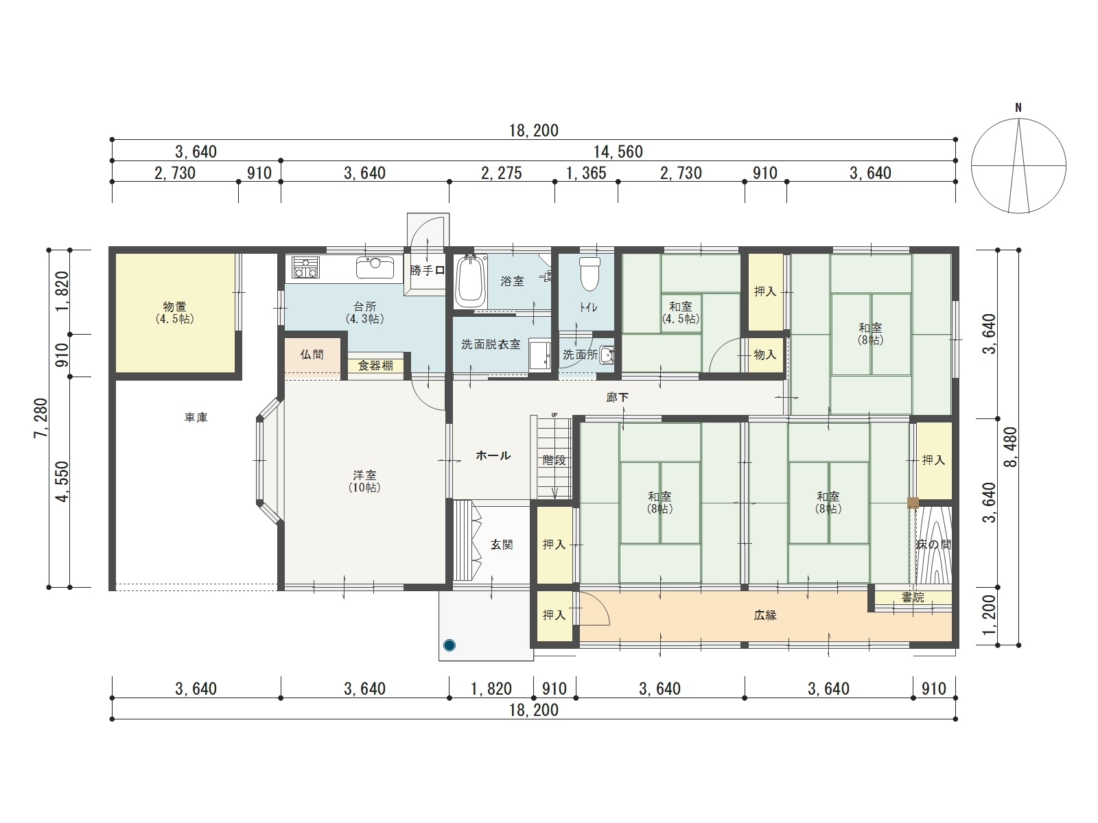 Floor plan for 1980s wood house in Nagano