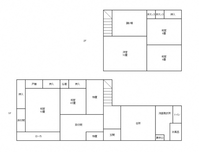 Floor plan for Empty home in Japan