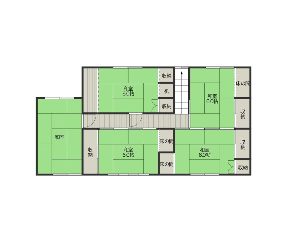 Floor plan for Muraoka Property with Garage at Convenient, Reasonable Price (R6-M-5)