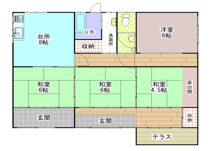 Floor plan for 1990s house in Osumi, Soo, farmland, approval needed