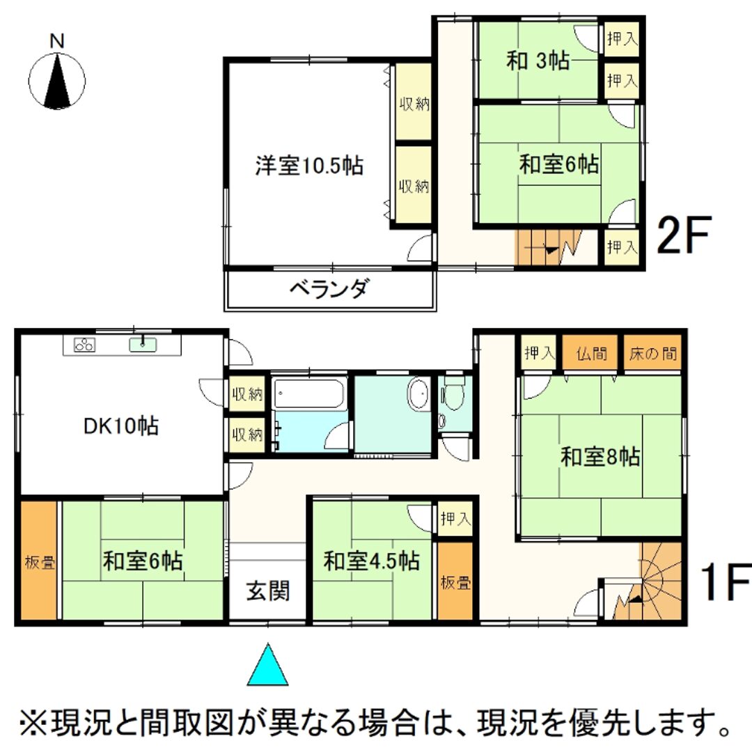 Floor plan for 1970s wood house in Fukui