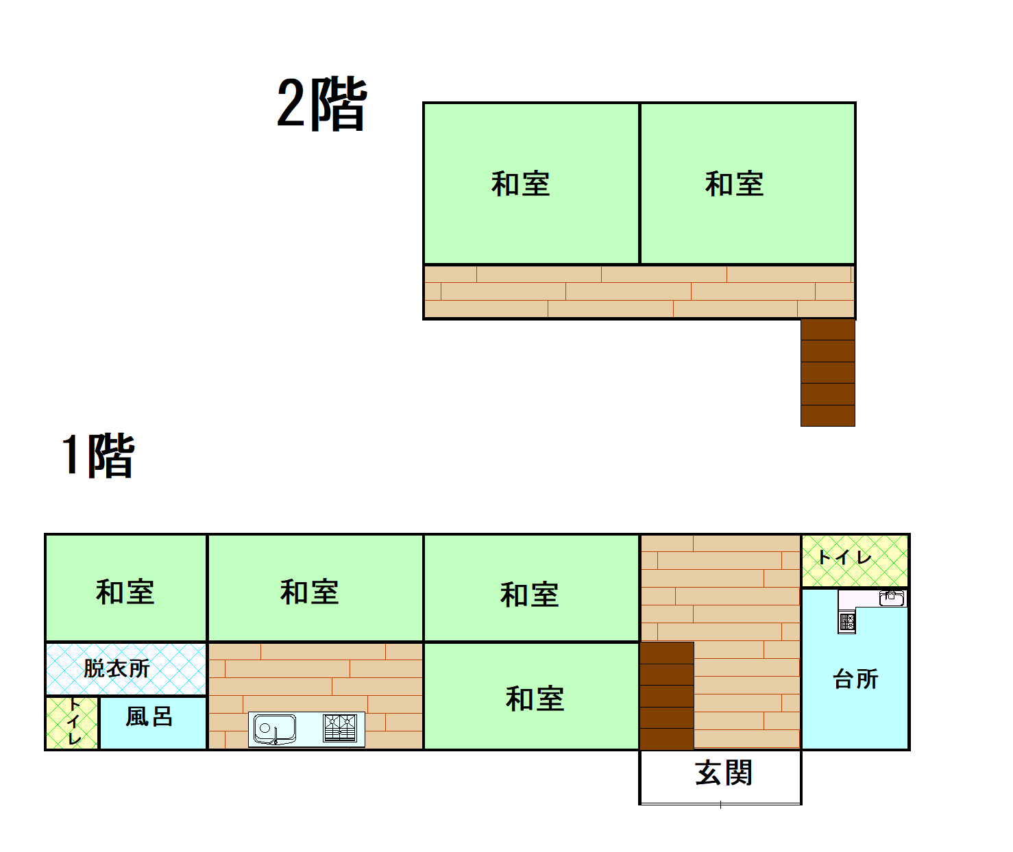 Floor plan for 1980s wood house in Kochi