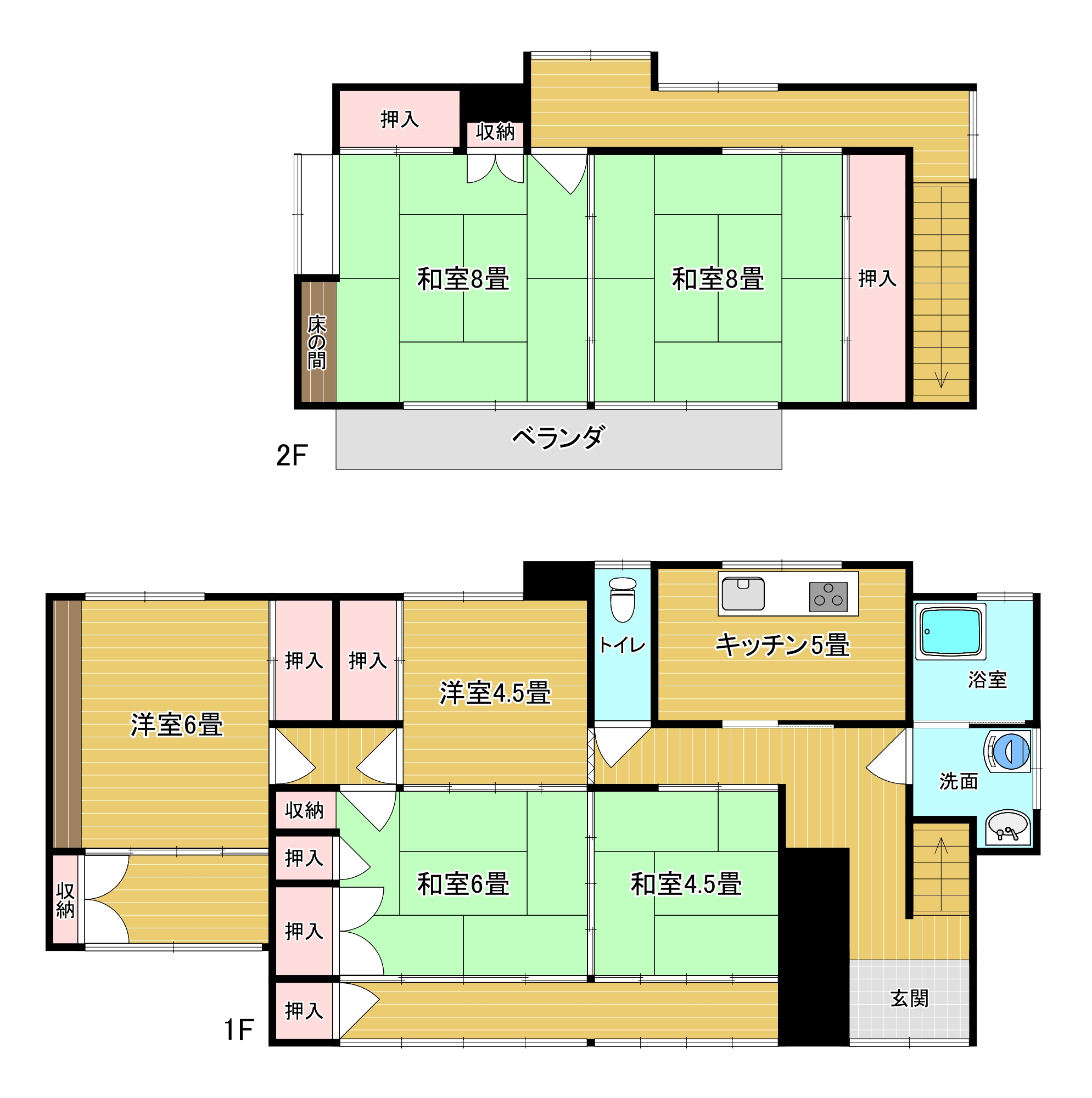 Floor plan for Sasagajin - Near school, plenty of rooms!