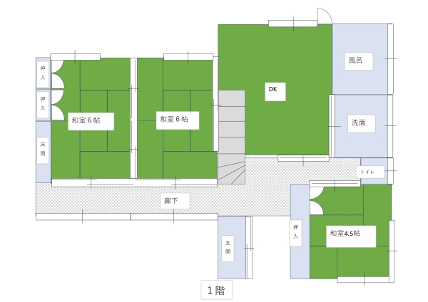 1980s wood house in Tottori