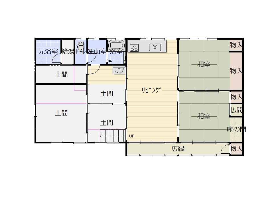 Floor plan for Wood house in Kumihama, Kyotango
