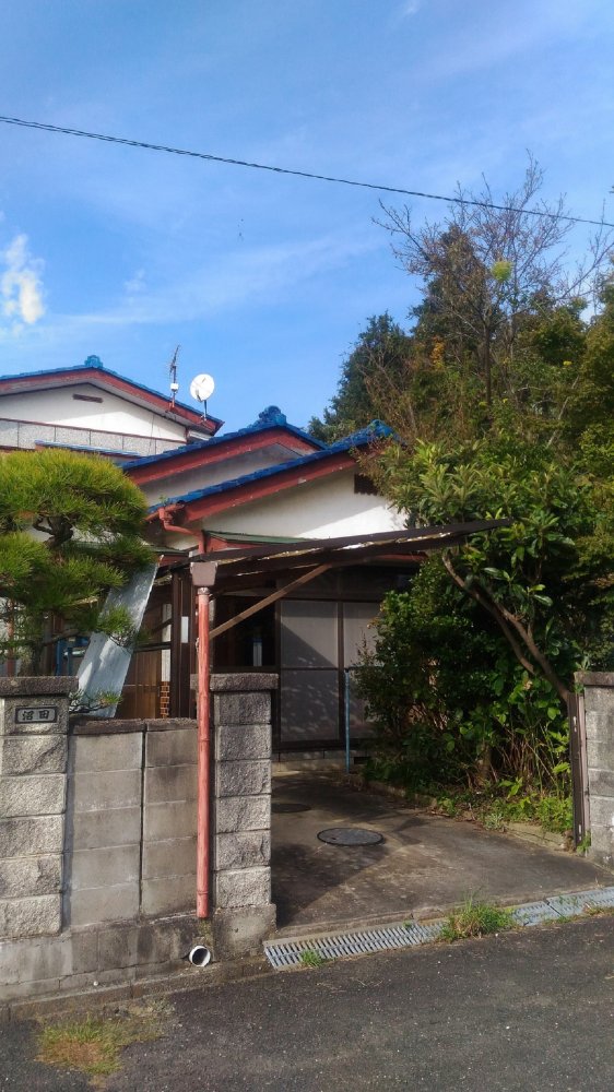 Blue-roofed, retro 2-story house!