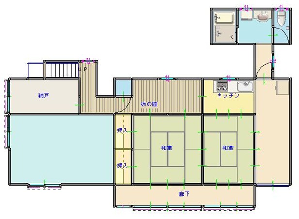 Floor plan for Registered Property 066 Ōshōgō-chō [For Sale]