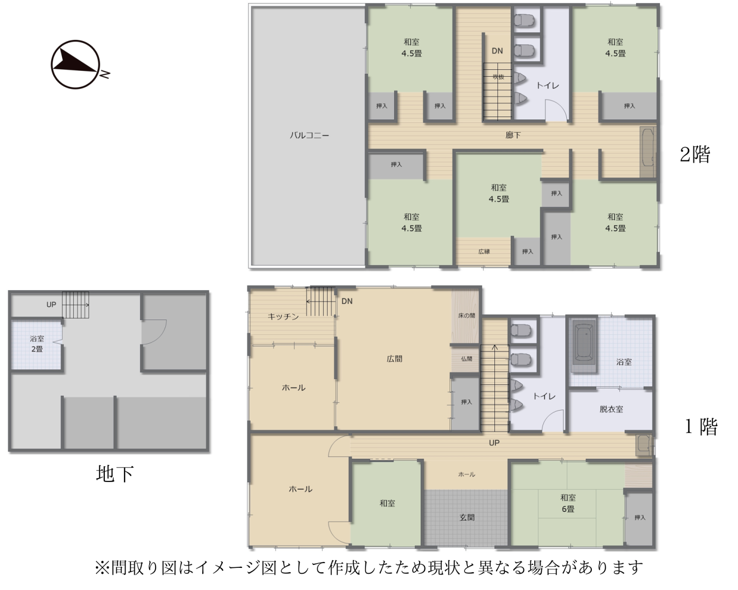 Floor plan for 1980s steel-frame house in Hyogo