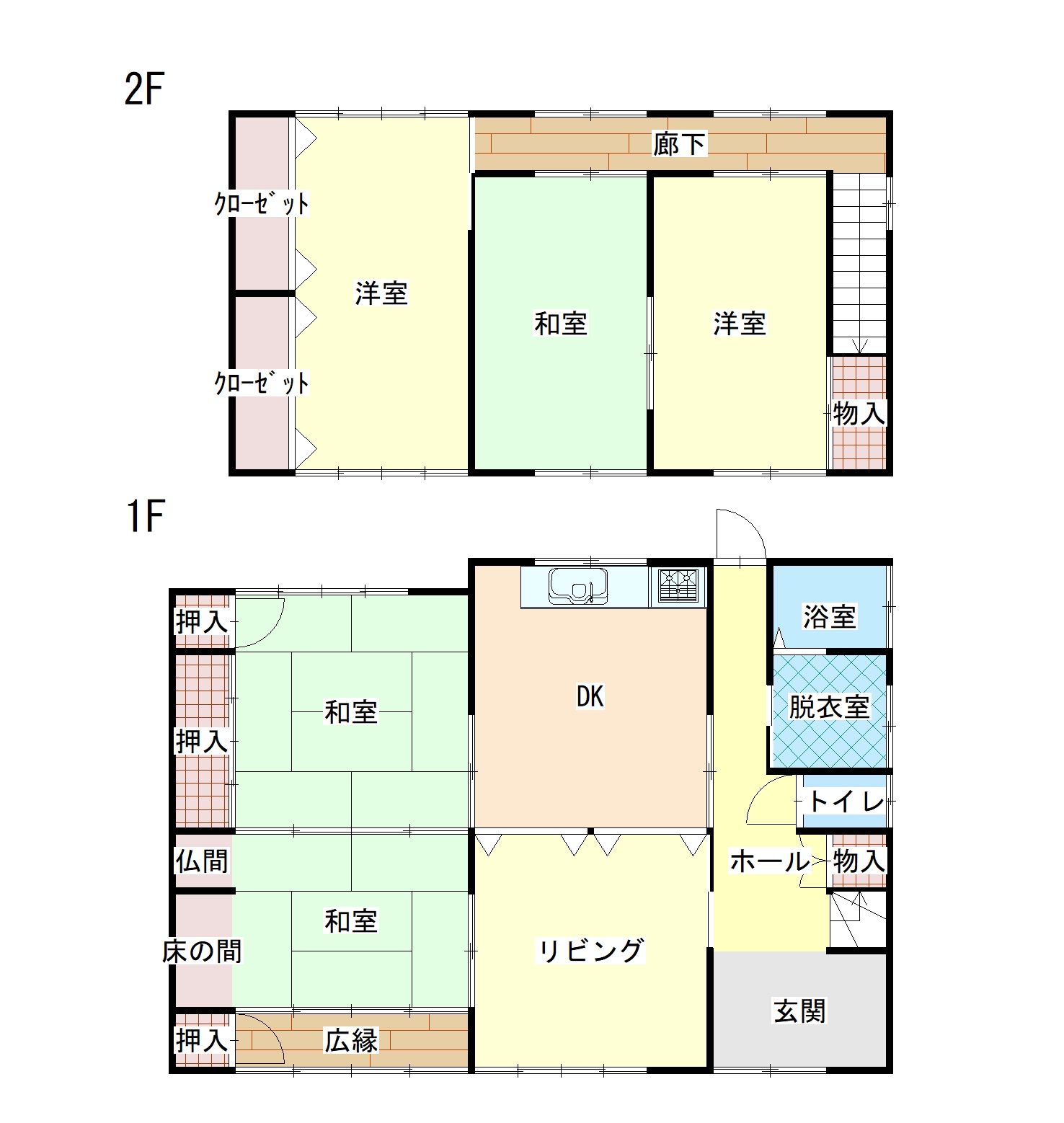 Floor plan for 1990s wood house in Gifu
