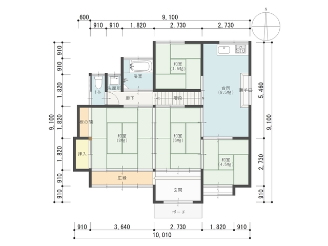 Floor plan for 1950s wood house in Nagano