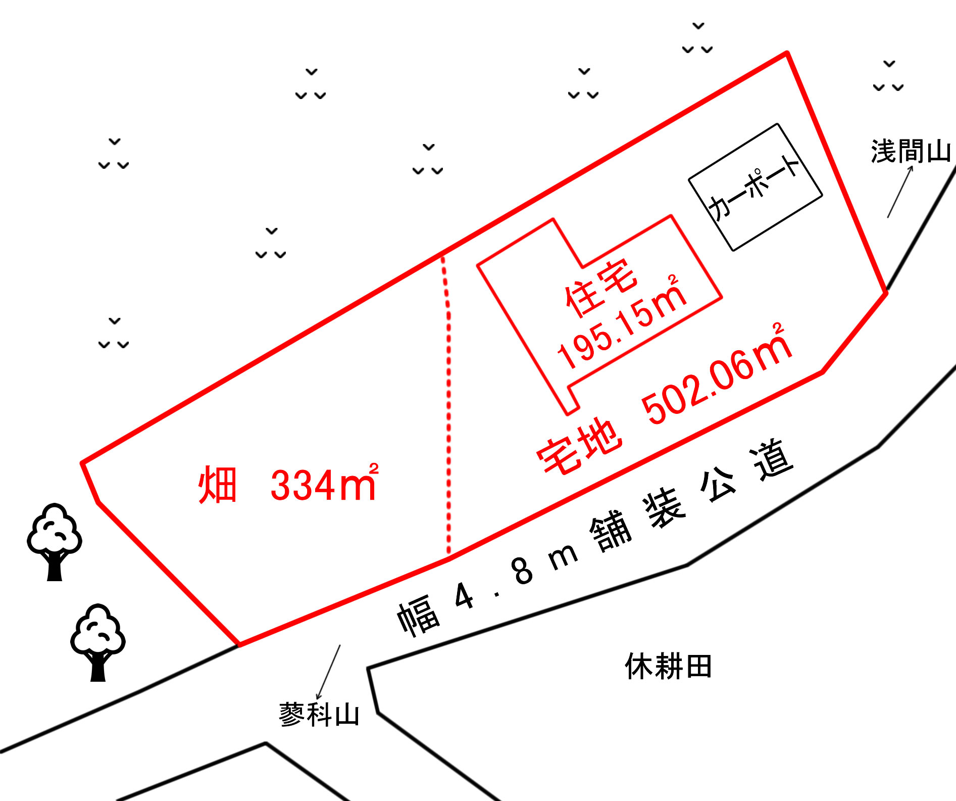 2000s wood house on a large plot in Nagano