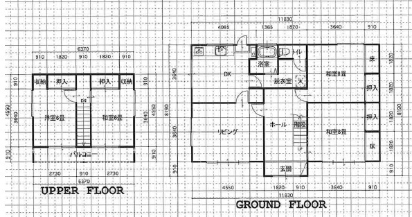 Floor plan for 1980s wood house in Aomori
