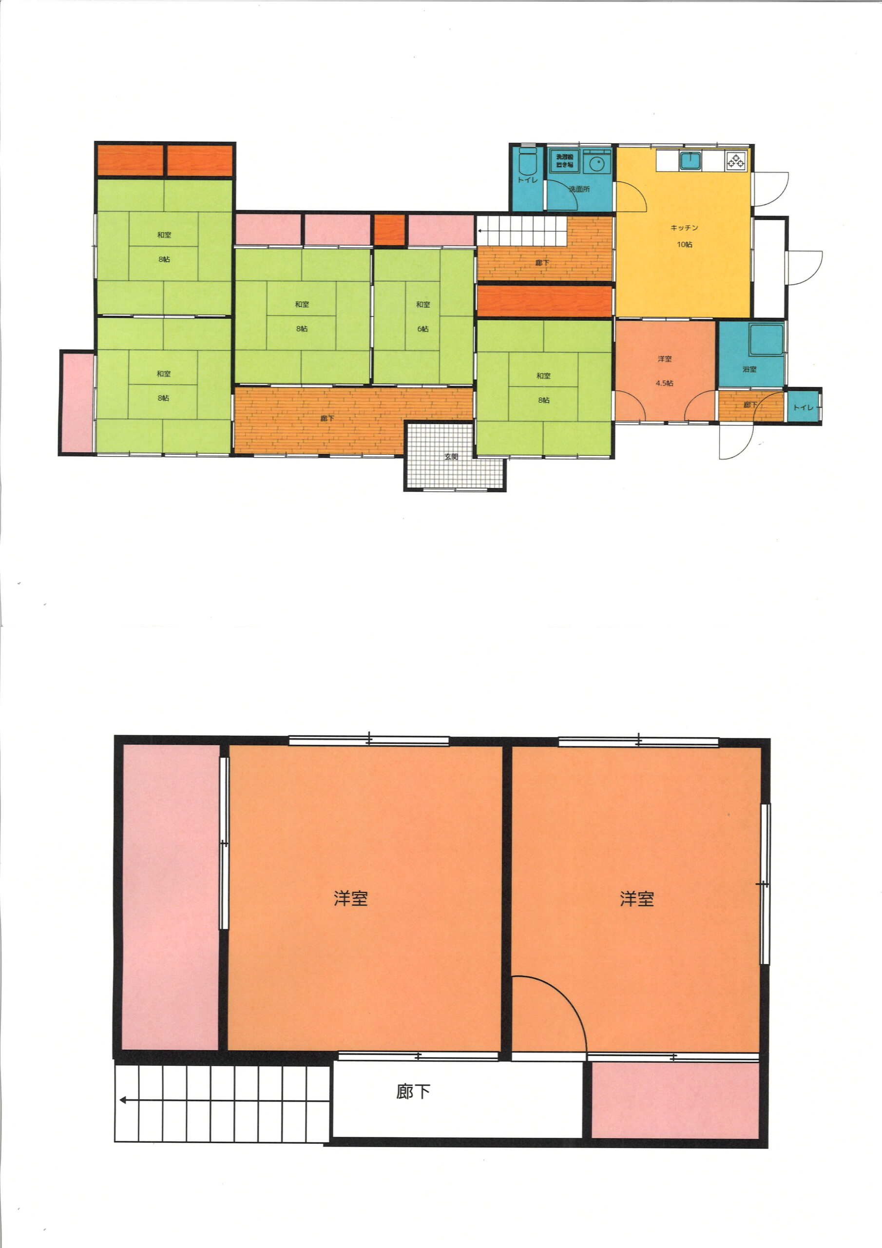 Floor plan for 1910s wood house in Iwate