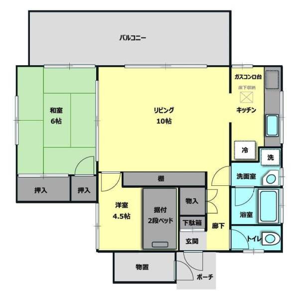 Floor plan for Wood house in Okubo, Komoro