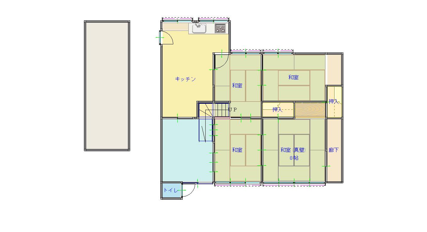 Floor plan for 1920s wood house in Tokushima