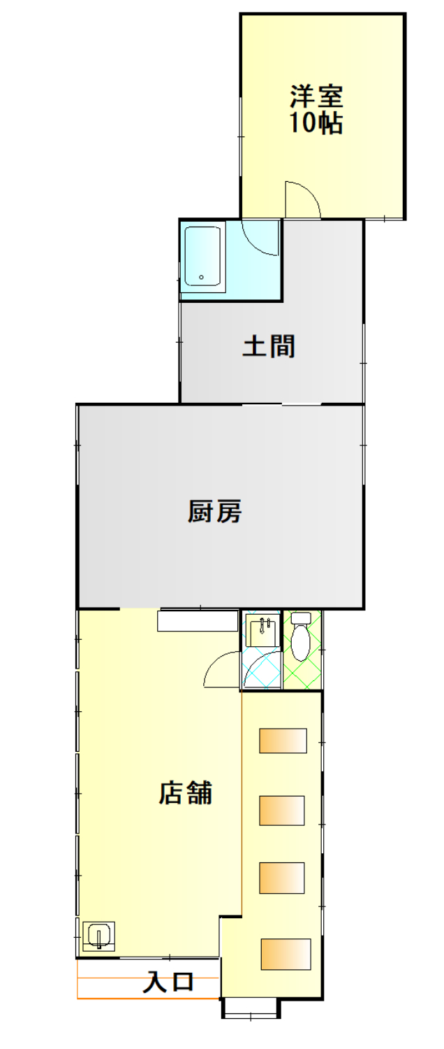 Floor plan for 1980s wood house in Matsusaka Kahada