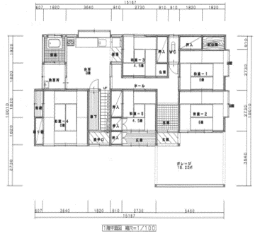 Floor plan for Wood house in Yamagata