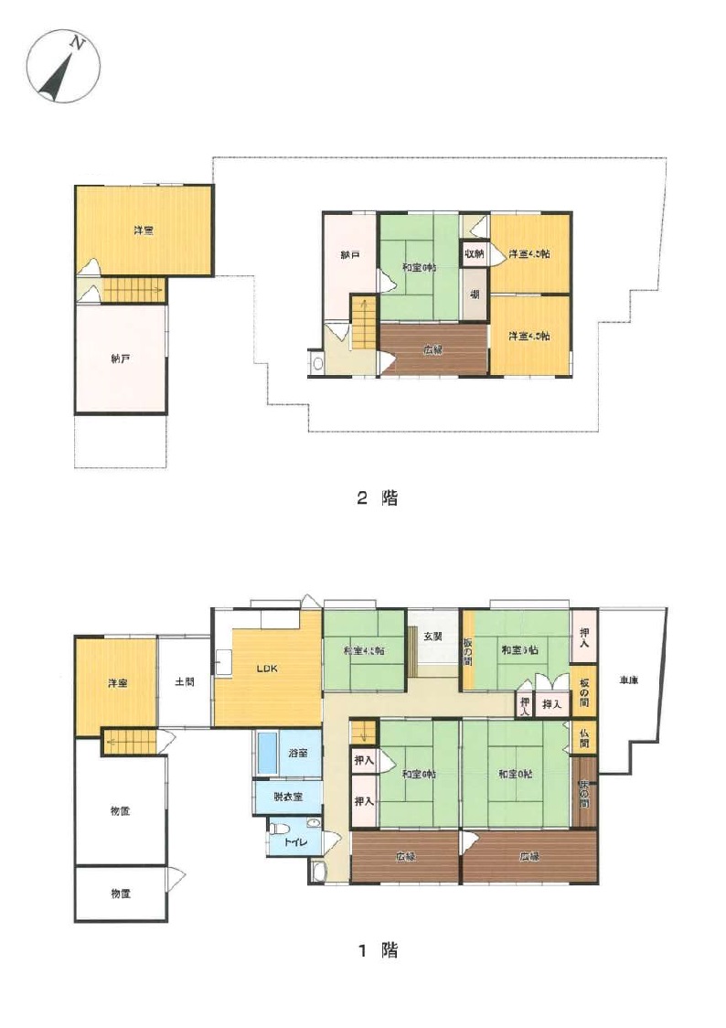 Floor plan for 1960s wood house in Fukuoka