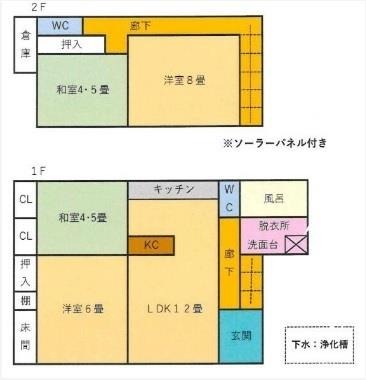 Floor plan for 1990s wood house in Kawakami, Ichikikushikino