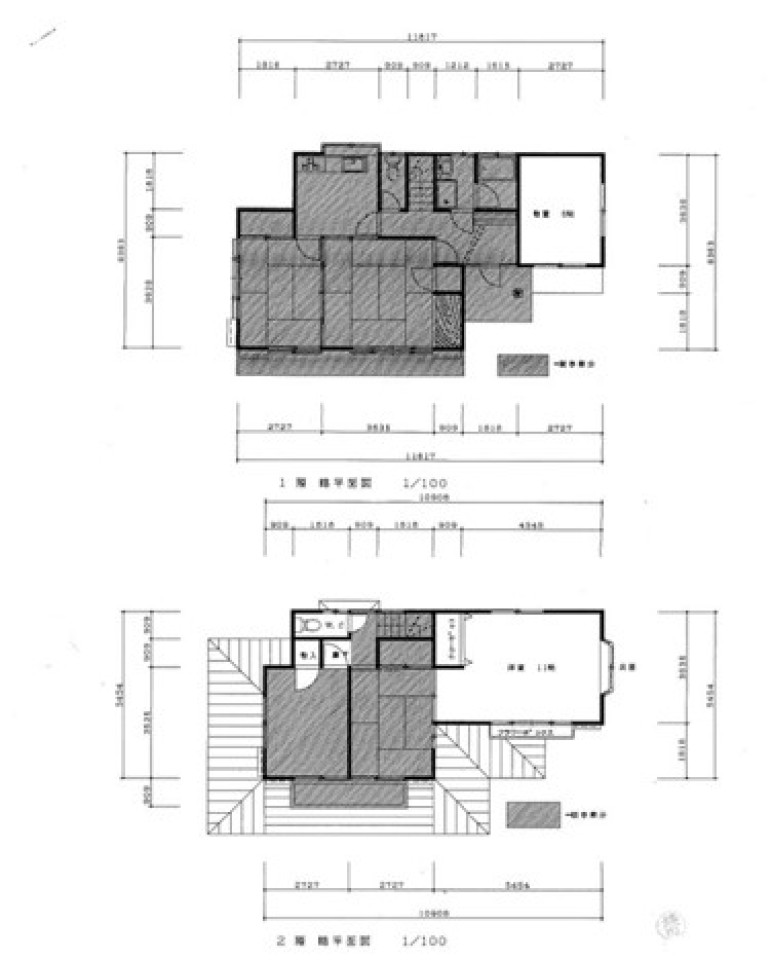 Floor plan for 1970s wood house in Tochigi