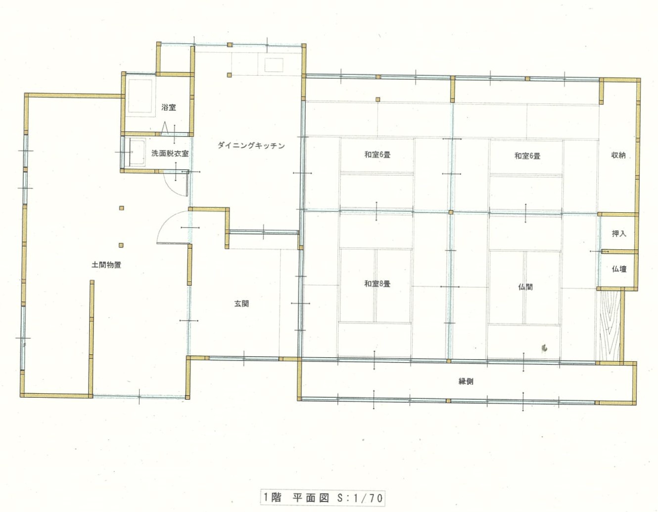 Floor plan for Wood house in Ayabe, Kyoto, farmland, approval needed