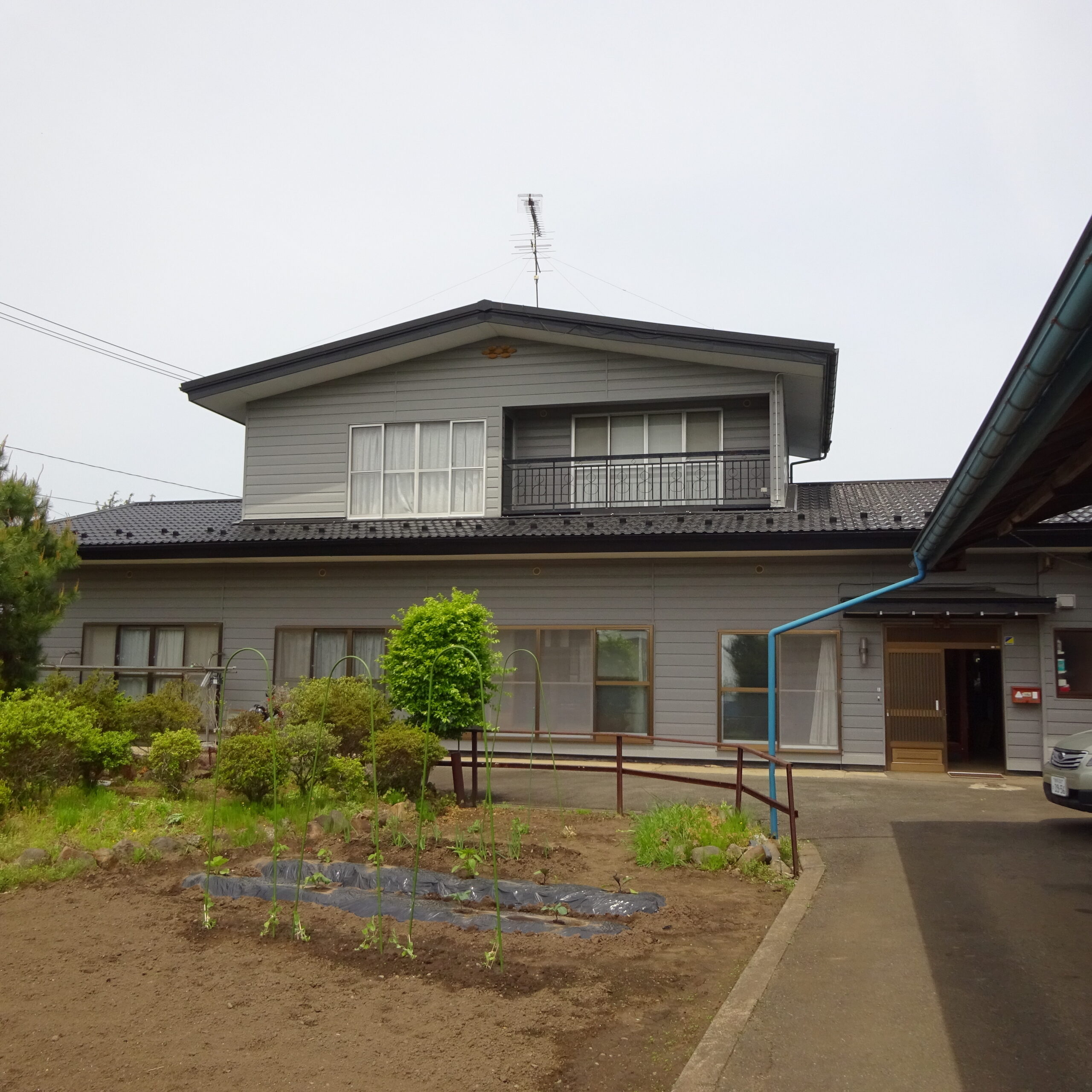 Wood house on a large plot in Iwate