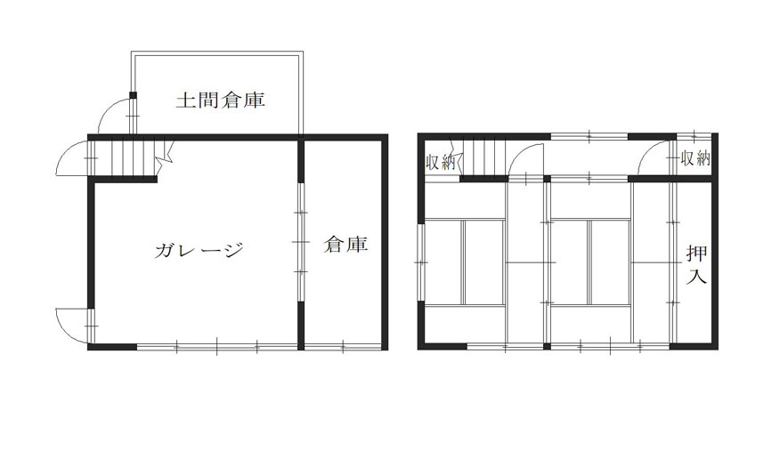 Floor plan for Wood house with outbuildings in Yagi, Nantan