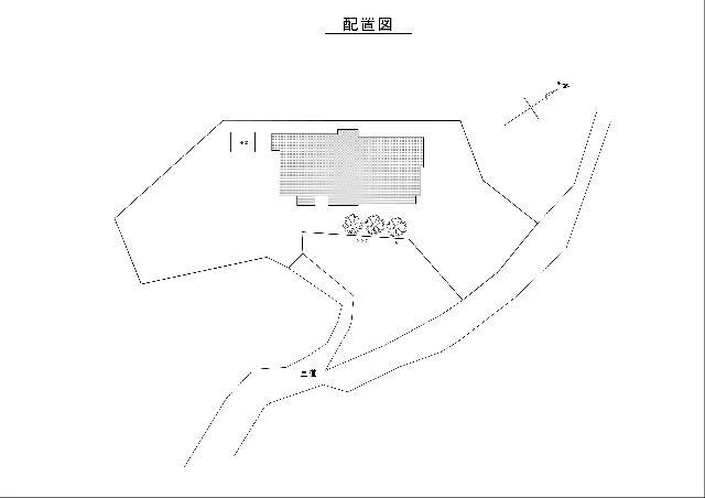 Floor plan for Wood house on a large plot in Nagasaki