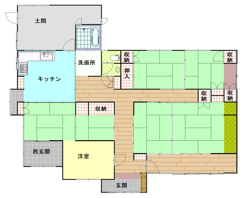 Floor plan for 1980s house in Osumi, Soo, farmland, approval needed