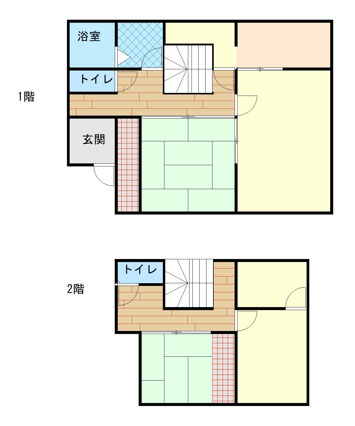 Floor plan for 1990s wood house, 18-min walk to station, Gifu