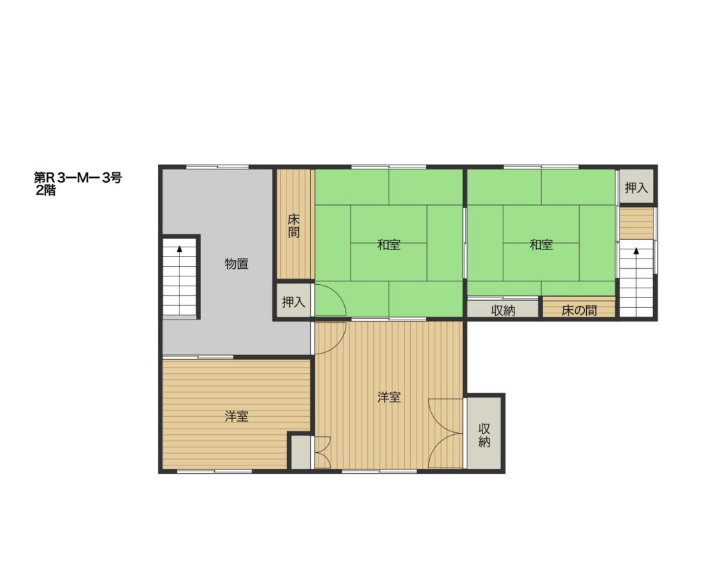 Floor plan for Large traditional house with zelkova main pillar, storehouse and garden, all-electric ready