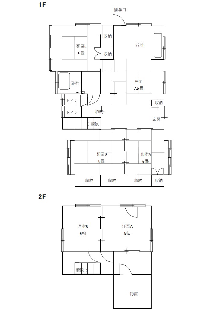 Floor plan for Empty home in Japan
