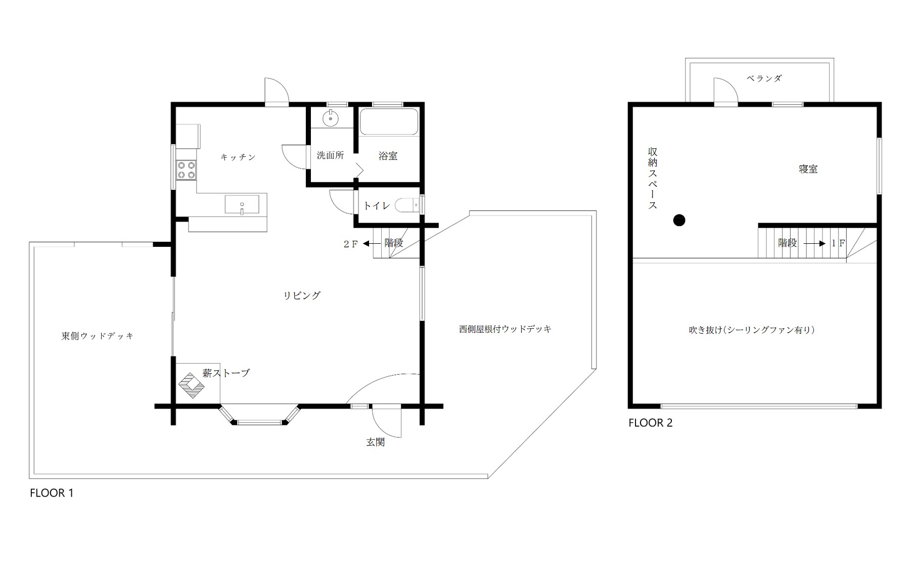 Floor plan for 2000s wood house in Matsusaka Kahada