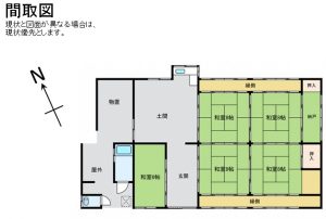 Floor plan for Wood house, 11-min walk to station, Oe, Fukuchiyama