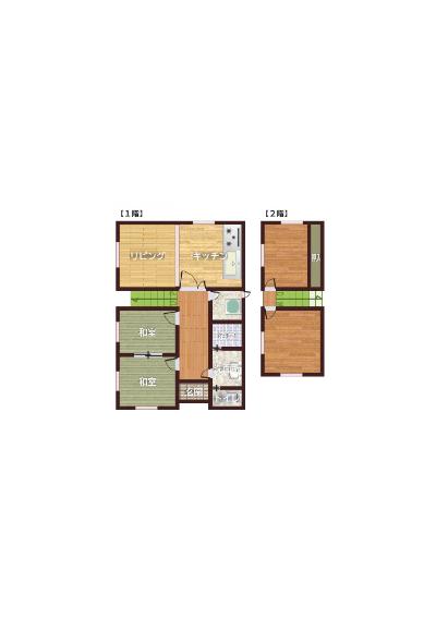 Floor plan for 1970s wood house, 14-min walk to station, Hyogo