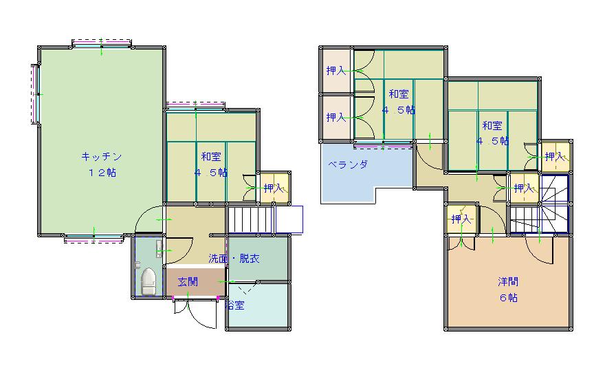 1990s wood house, 17-min walk to station, Wakayama