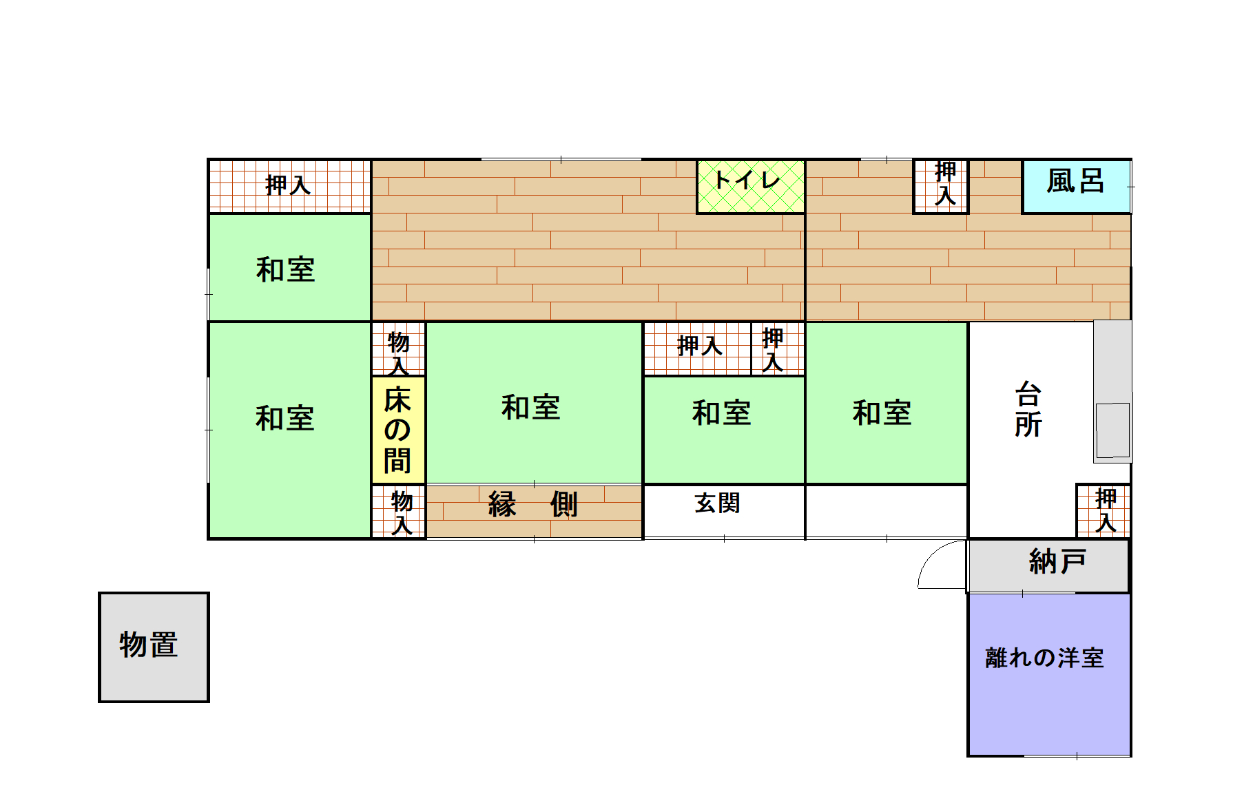 Floor plan for 1970s wood house in Kochi