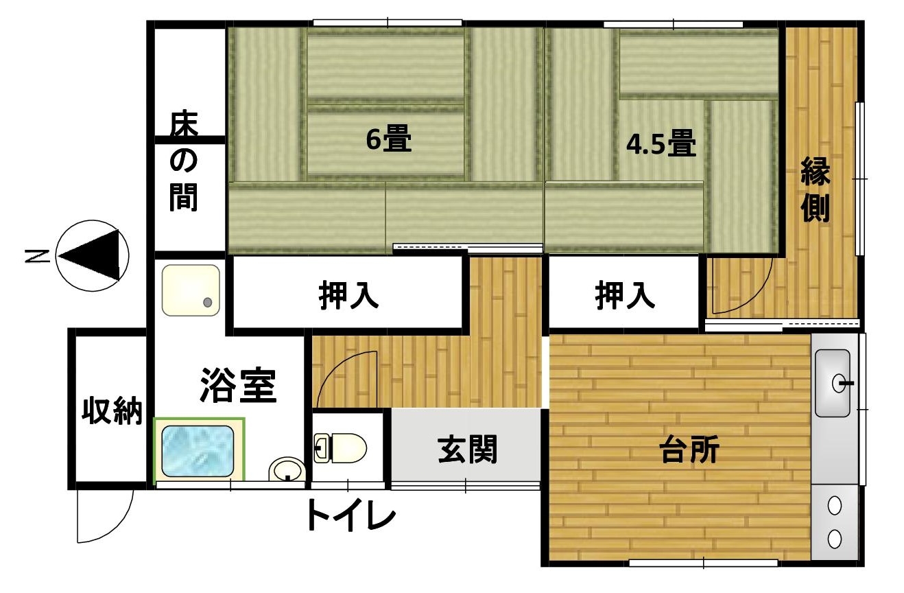 Floor plan for Empty home in Japan