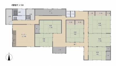 1940s wood house on a large plot in Niigata