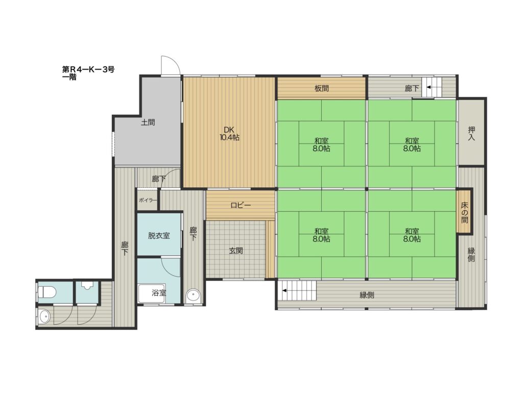 Floor plan for Wide rooms charm with garage attached property (R4-K-3)