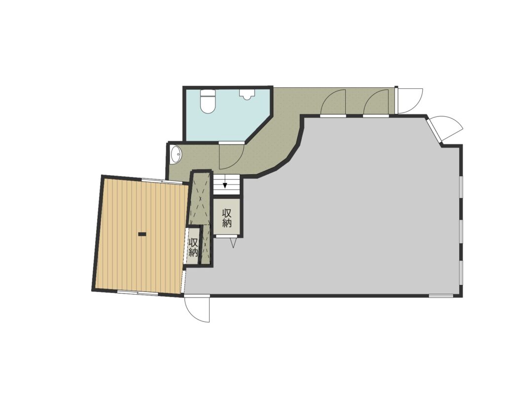 Floor plan for Mixed-use dwelling near shopping street suitable for store use (R5-M-5)