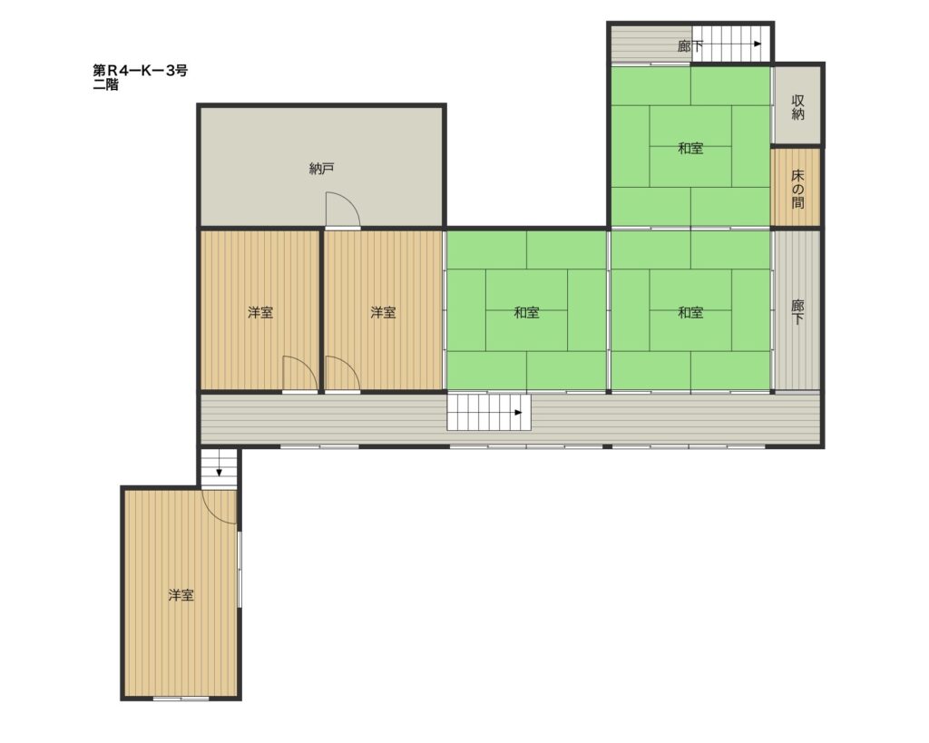 Floor plan for Wide rooms charm with garage attached property (R4-K-3)