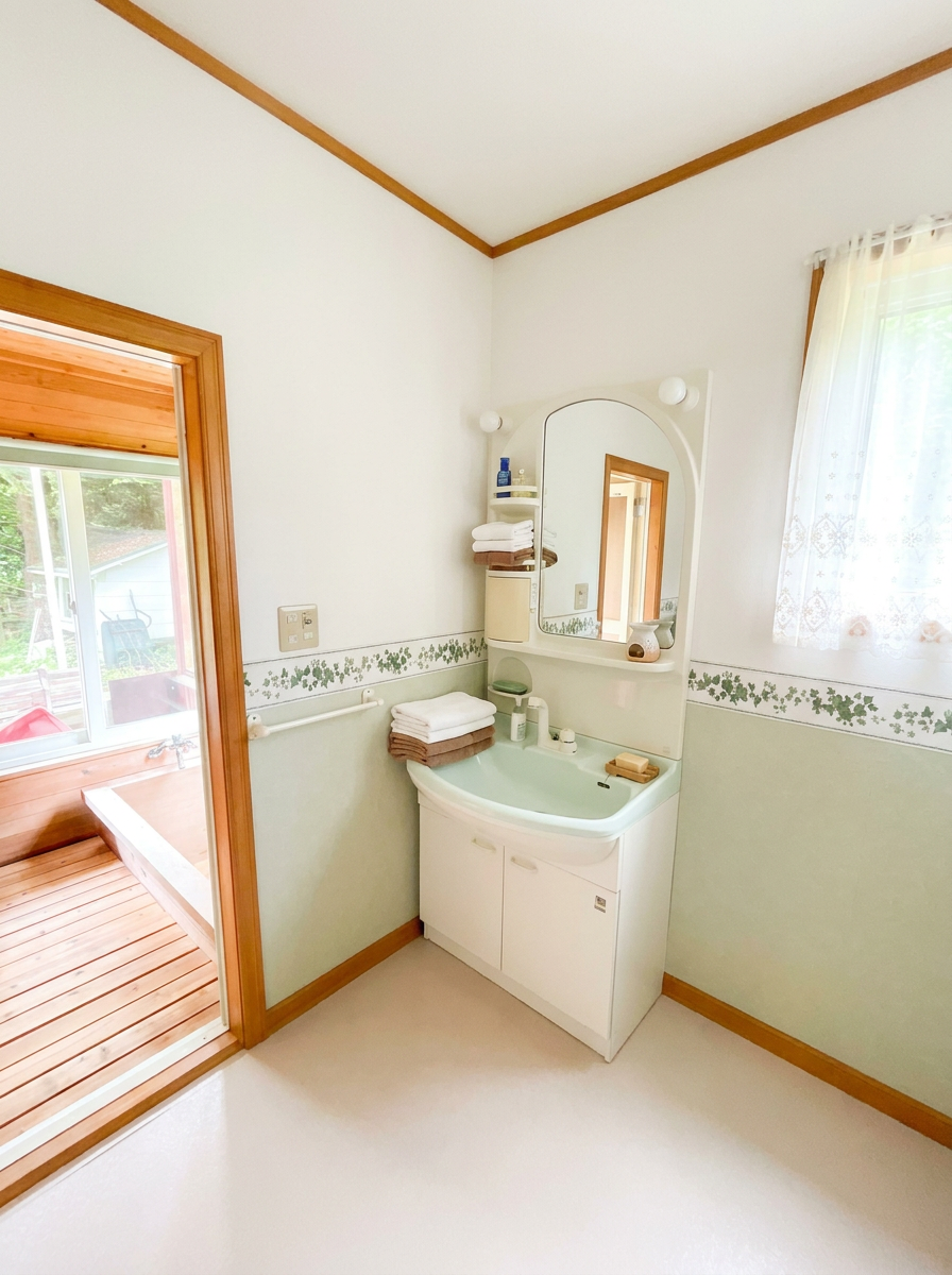 2000s wood house on a large plot in Nagano