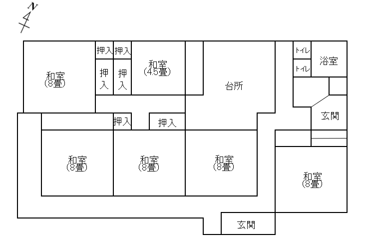 Floor plan for Empty home in Japan