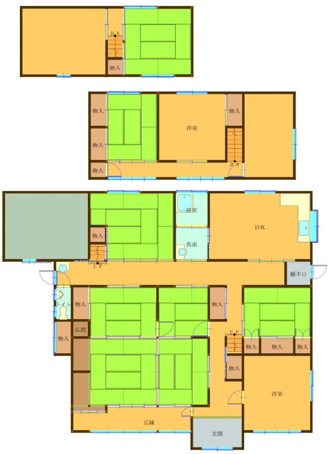 Floor plan for Kasaoka, Hashiide, No. 739