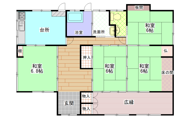Floor plan for 1980s house on a large plot in Takarabe, Soo