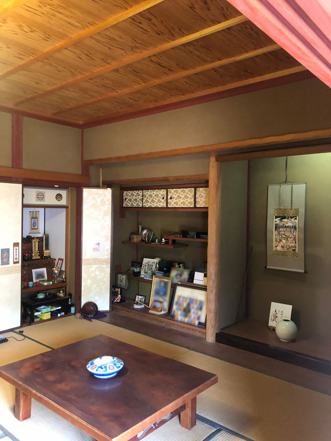 1980s wood house with outbuildings in Miyama, Nantan