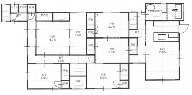 1950s wood house on a large plot in Kagawa