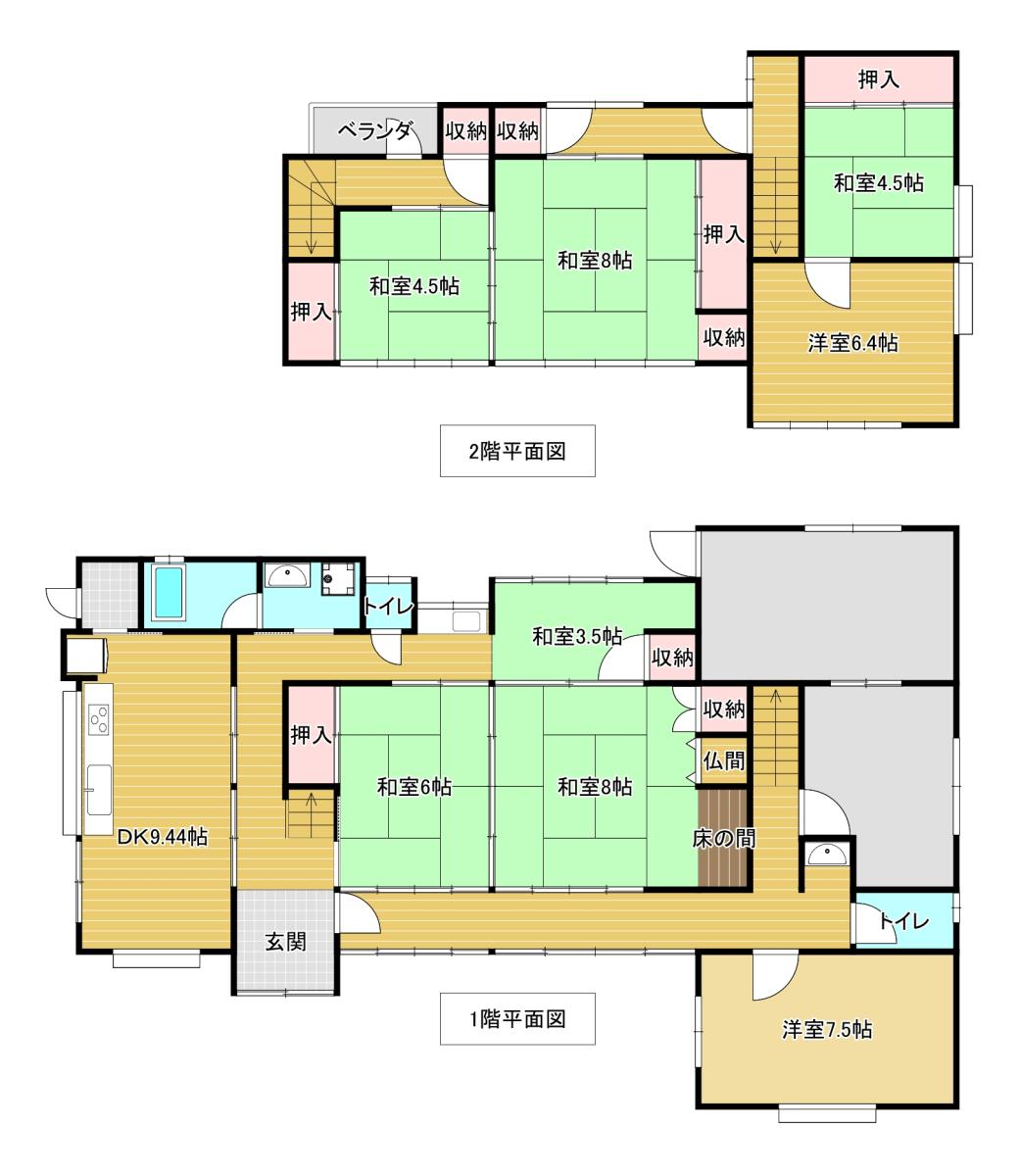 Floor plan for 1960s wood house near the coast in Miyazu, Kyoto